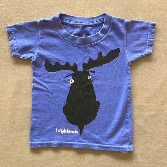 Blue 84 2T Highlands‎ tee with moose - Picture 1 of 3